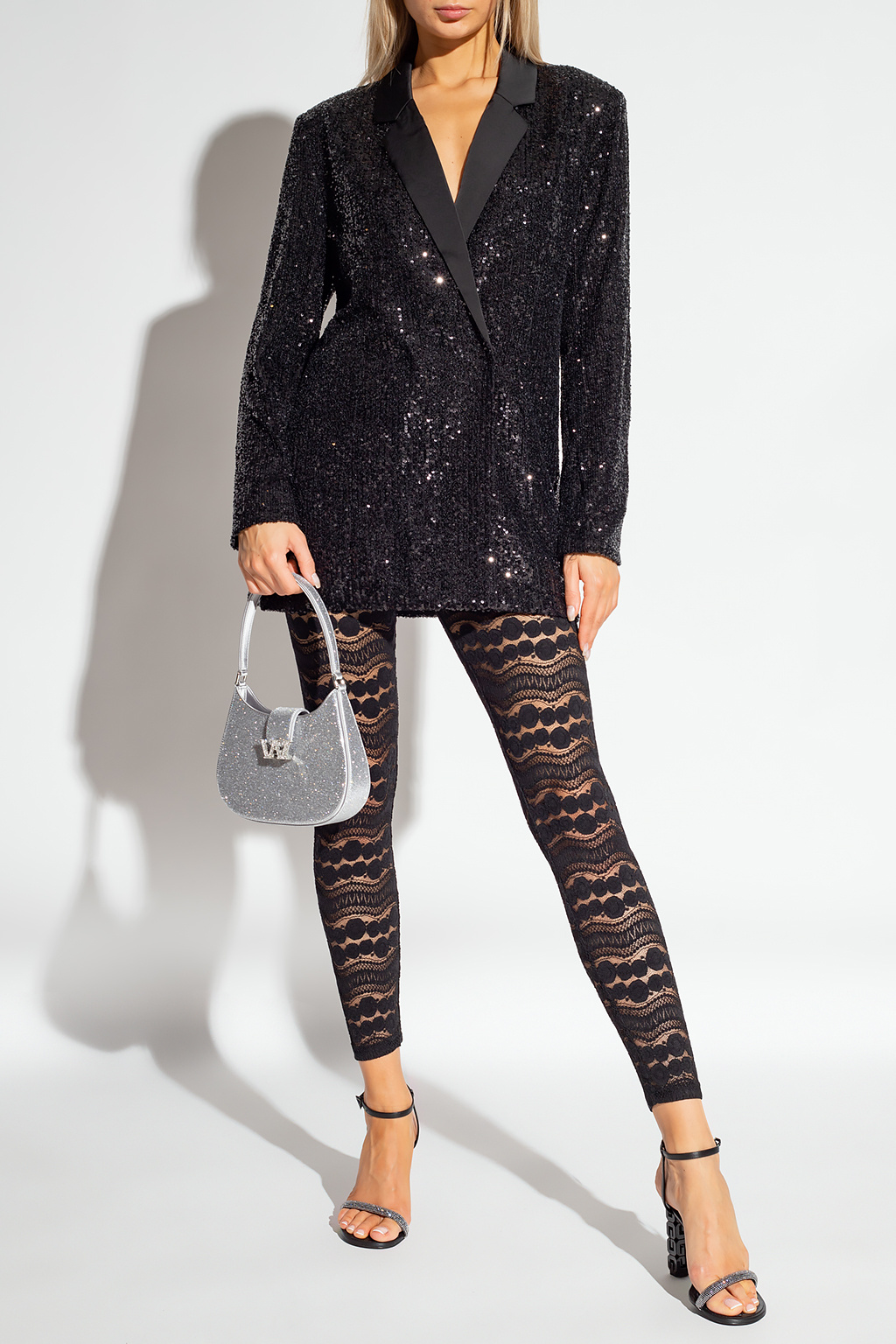 Black LacilleGZ lace leggings Gestuz of op lederen legging ook